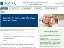 Tablet Screenshot of doverhealthcareplanning.com